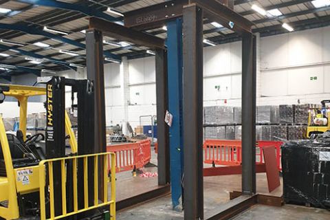Forklift Damaged Columns